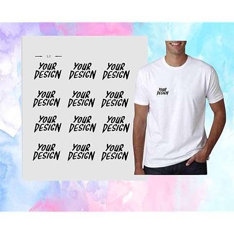 Hayling 12 Pcs DTF 3.5 in. x 3.5 in. Your Logo Iron on Transfers Personalized Custo...