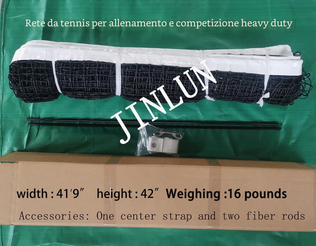 Rete da tennis standard per campo da tennis all'aperto, resistente, professionale
