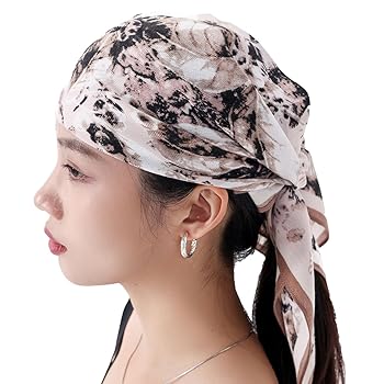 小物 th products/Inflated Scarf_MONO Head Scarf for Women 26 x 26 inches No Slippery Square Scarf