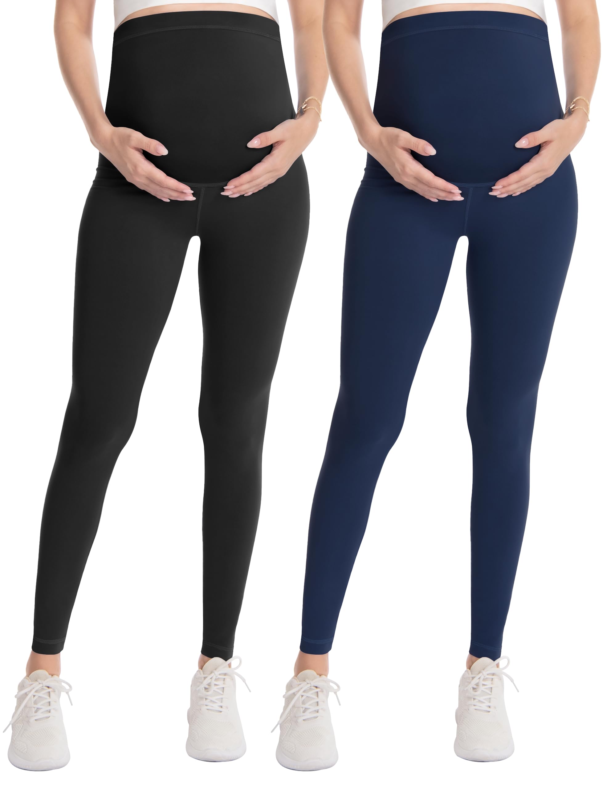 Over‑Belly Maternity Leggings, Soft Stretch Yoga Pants