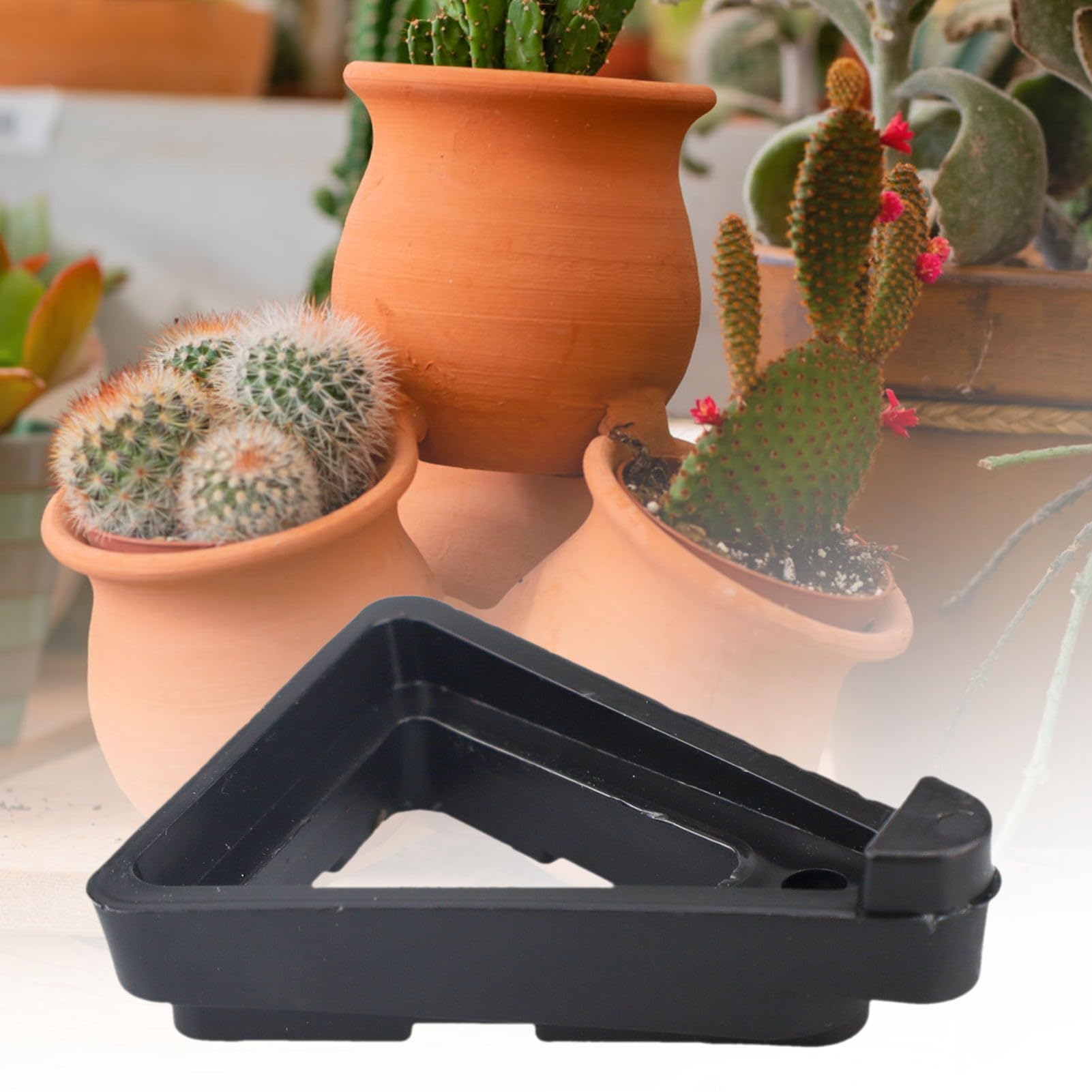 RSTYS - Piedi in plastica, 24 pezzi, in vaso, a triangolo, per vasi da fiori, vasi per piante e vasi
