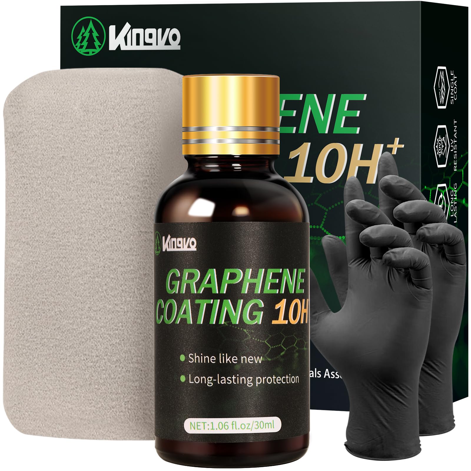 Ceramic Coating for Cars, Car Wax Polish Graphene Ceramic Wax Crystal Trim Coat for Car Detailing Auto Paint Scratch Resistant,30ML