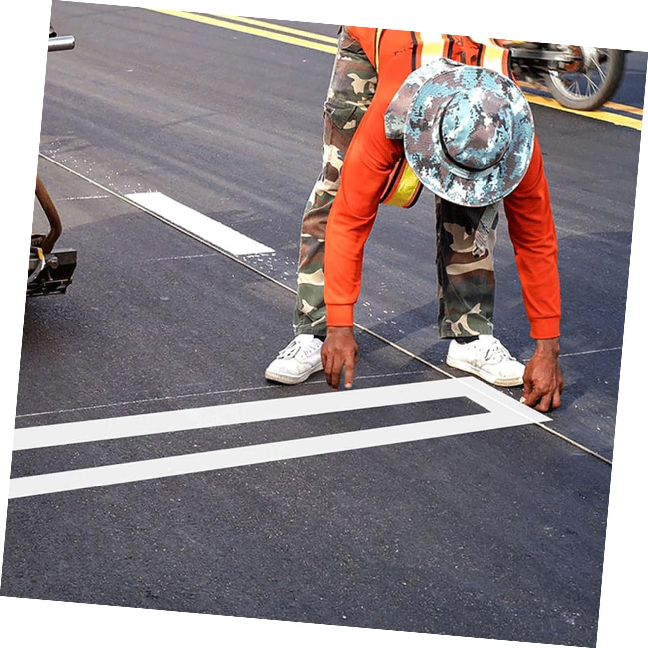 Faltbare Linien Schablone Wiederverwendbar Für Asphalt Beton Pflaster Gerade Linienvorlage Zum Sprühen Von Parkflächen Und Gehwegen