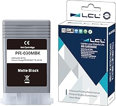 LCL Cartuccia d'inchiostro compatibile PFI030 PFI-030 PFI030MBK PFI-030MBK (1 nero Matte) Sostituzione per Canon ImagePrograf TA-20 ImagePrograf TA-30 ImagePrograf TM-240 ImagePrograf TM-340