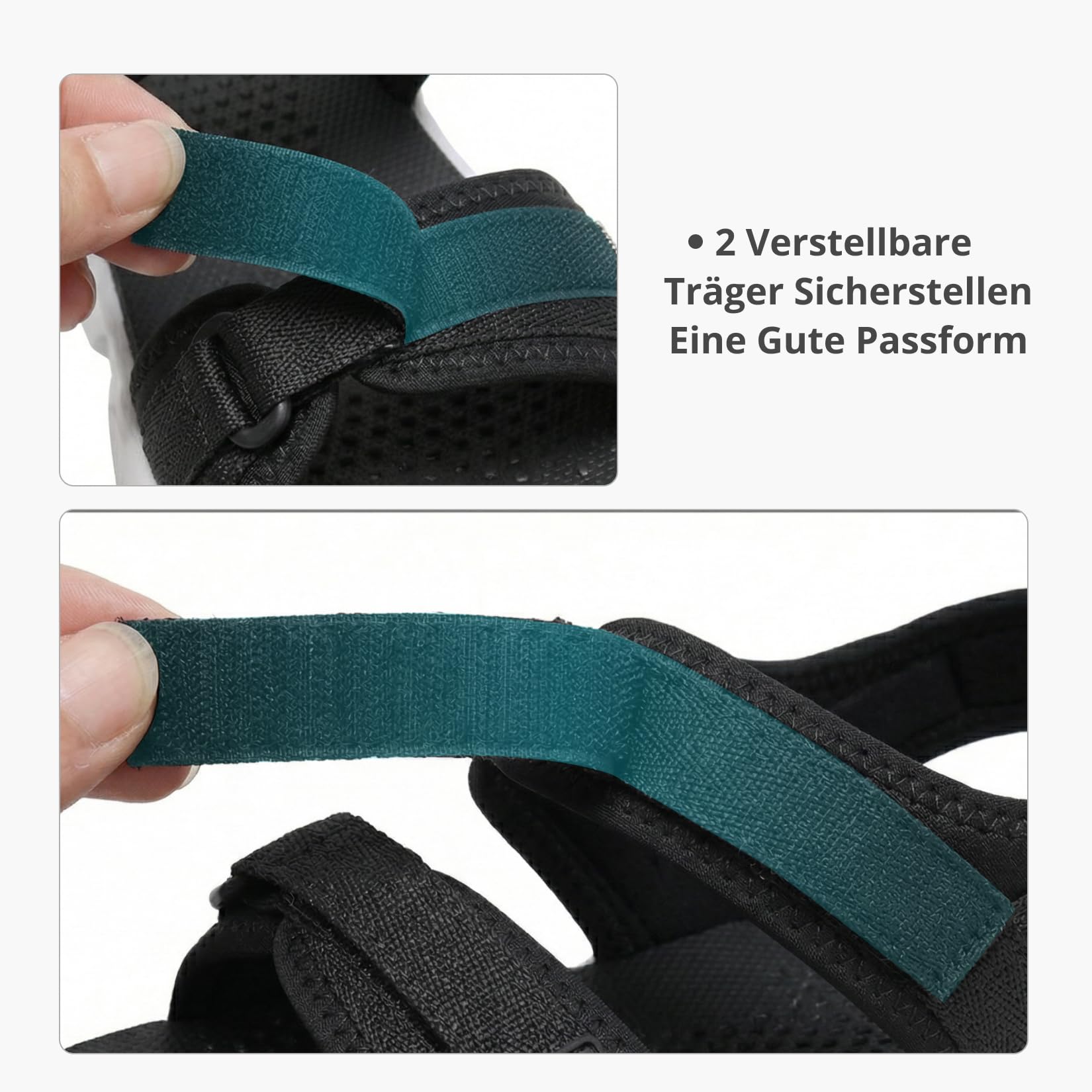 OutPro Sandalias deportivas y de verano para mujer, planas, transpirables, para trekking y senderismo, sandalias deportivas con soporte de arco para playa, viajes, deportivas