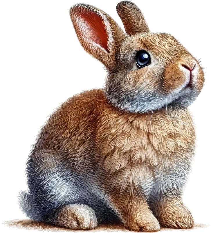 Bunny Rabbit Vinyl Sticker Decals Cover Marks Animal 20cm 7cm Wall Art Set