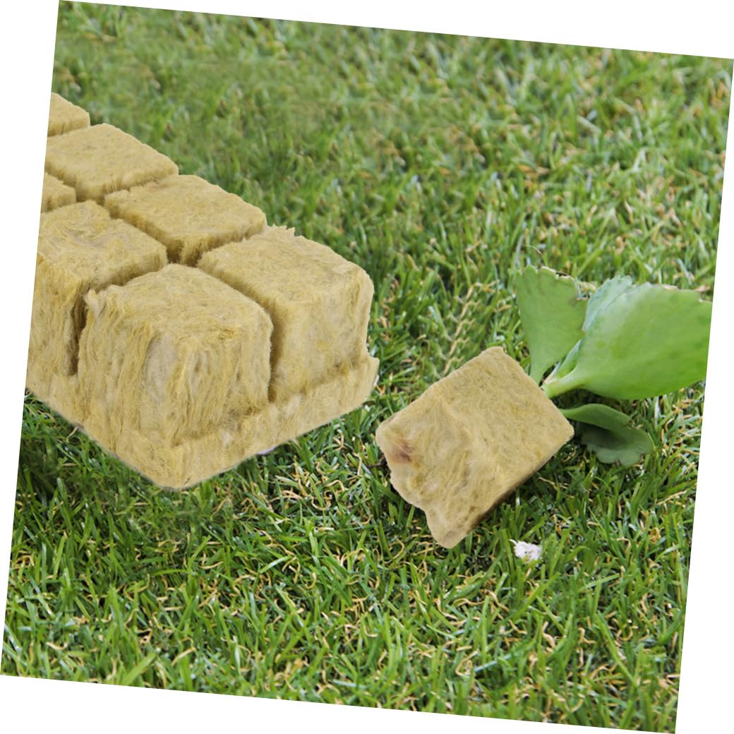 Bloques de Lana Material Limpio y Sanitario para Cultivo Hidropónico sin Suelo 8 Piezas de 1,5 Pulgadas Adecuado para Jardinería y Cultivo de Plántulas