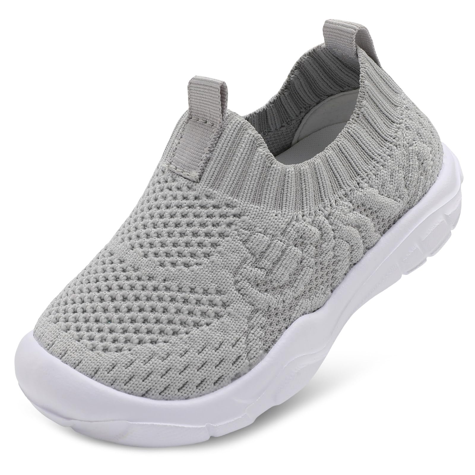 L-RUN Toddler Shoes Barefoot Kids Sneakers Wide Toe Box Boys Girls Tennis Shoes Lightweight Baby Walking Shoes Slip on Shoes