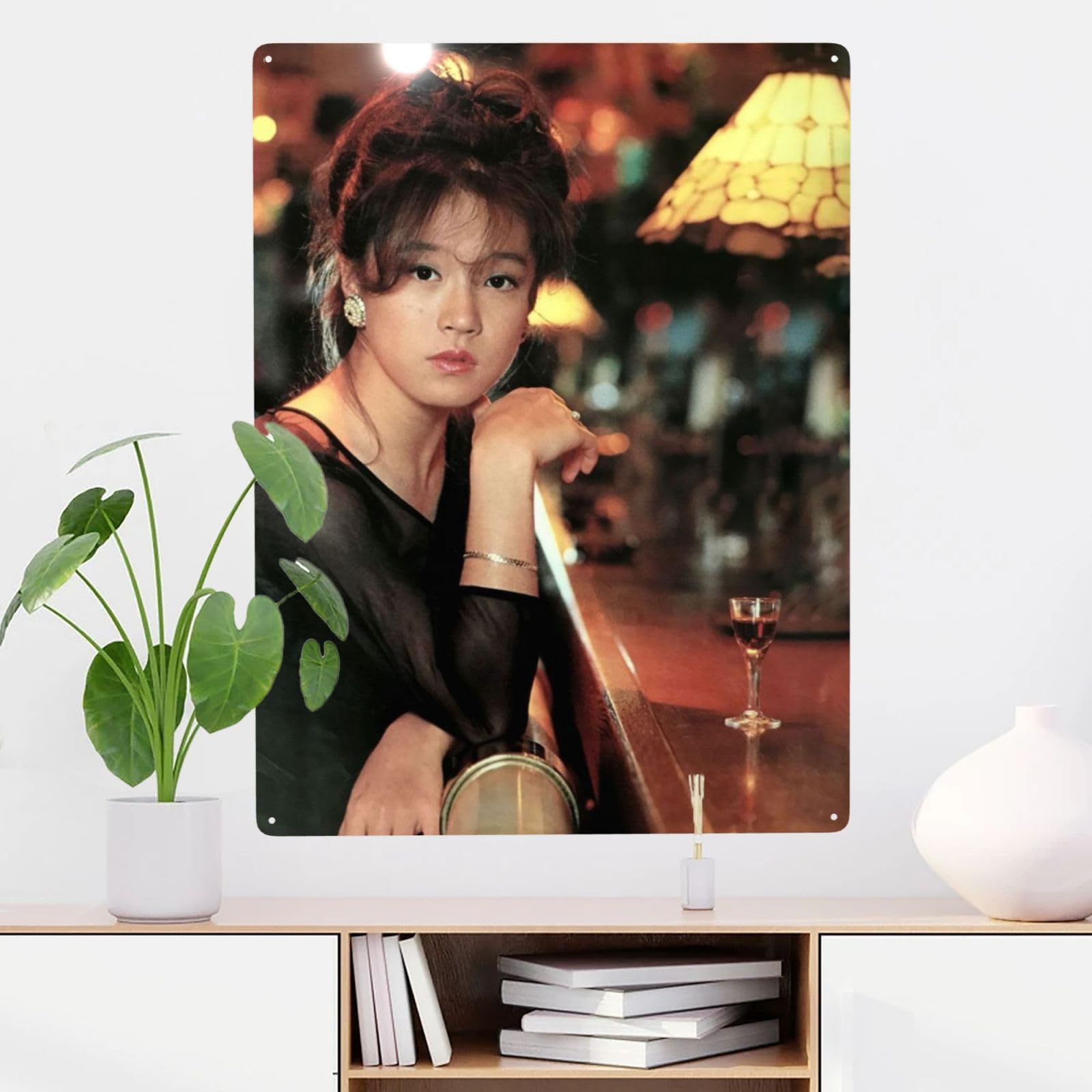 Amazon.co.jp: 中森明菜 ブリキの絵 ブリキ看板 金属ポスター 装飾鉄絵