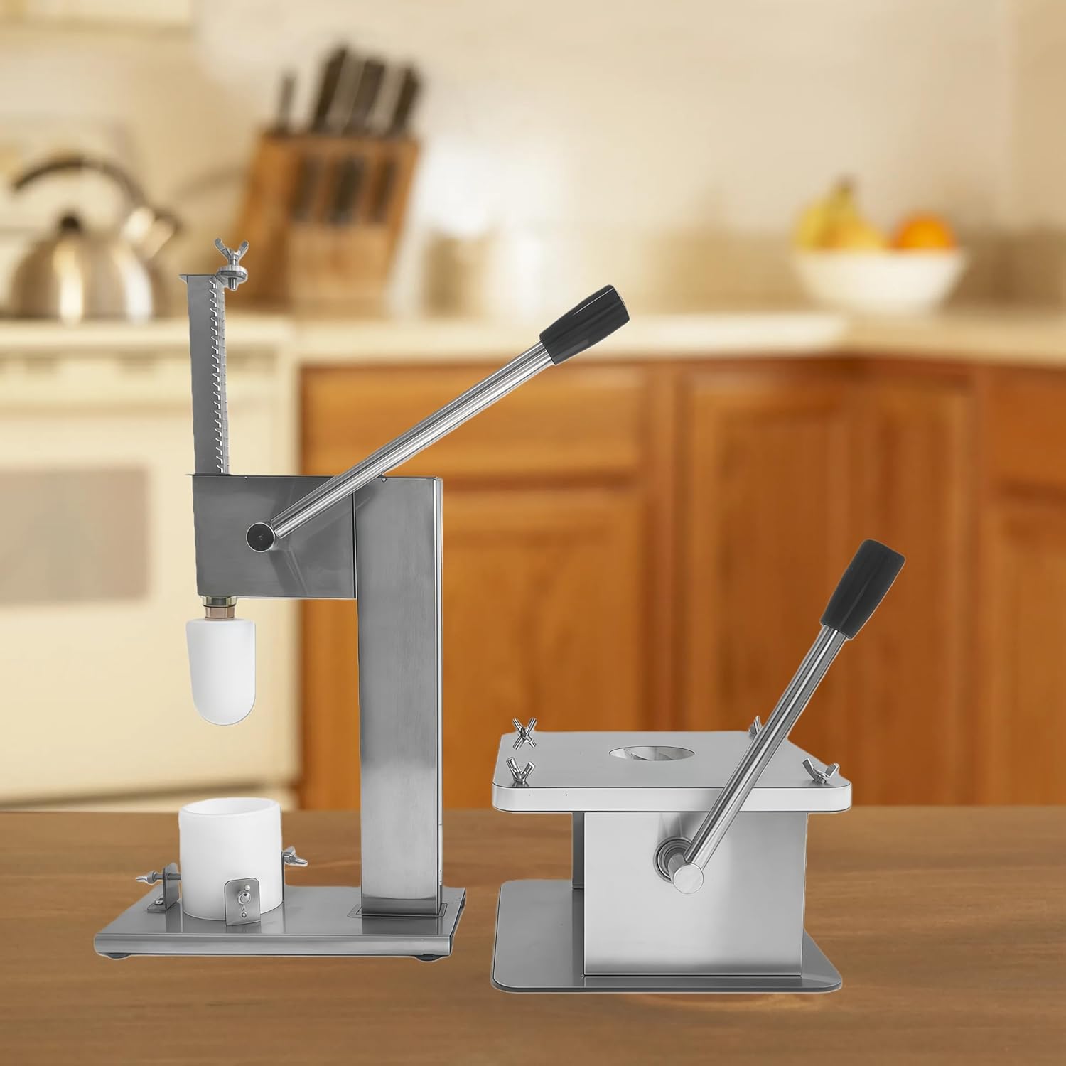 Kolice Baozi Maker, Bun Making Machine, Manual Baozi Maker with Dough Press Machine, Closing Machine with 3 replaceable molds, Semi-Automatic Bun Maker for Commercial/Home use