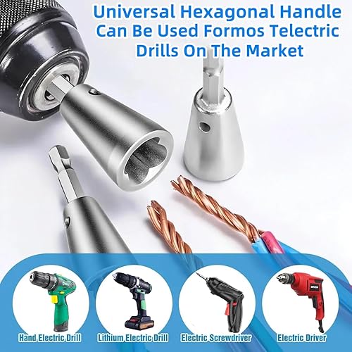 Miniatura 5 de Herramienta de torsión de alambre para taladro, nueva herramienta de torsión de alambre, conector de alambre, herramienta de torsión de alambre