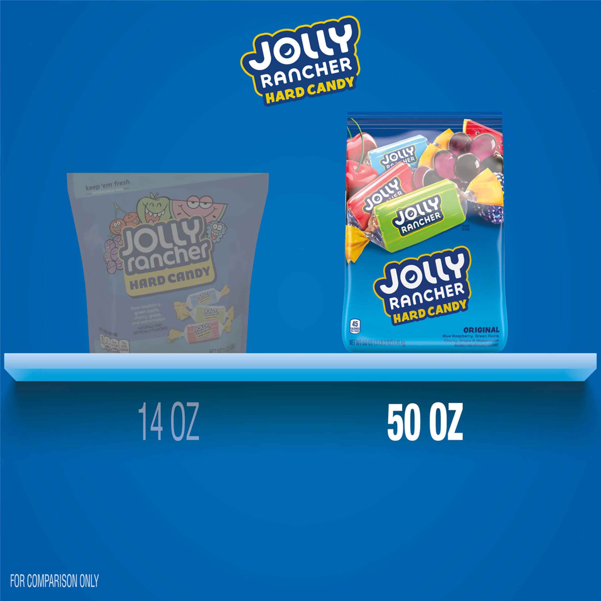 JOLLY RANCHER Original Fruit Flavored Hard Candy Bulk Bag, 50 oz
