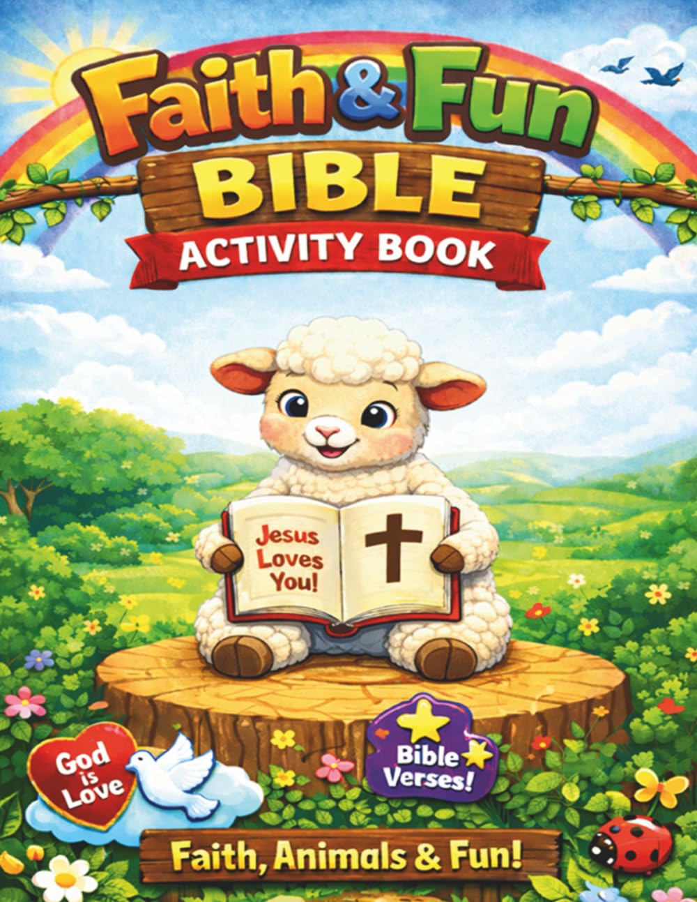 Faith and Fun Bible Activity Book: Faith, Animals, and Fun for Kids Ages 6-9