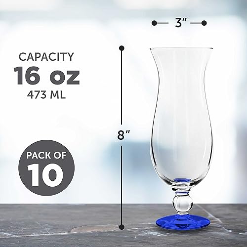 Miniatura 5 de DISCOUNT PROMOS Libbey - Vasos de huracán de 16 onzas, juego de 12, paquete a granel, vasos de marca para cóctel, piña colada o deslizamiento de