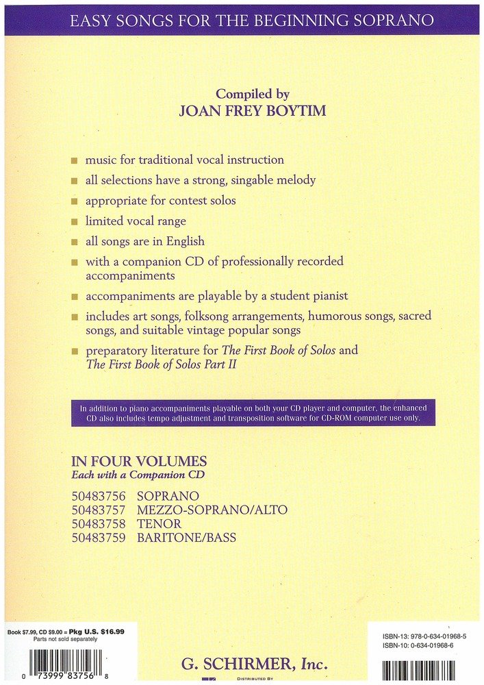 Easy Songs for the Beginning Soprano: With companion recorded piano accompaniments (Easy Songs for Beginning Singers) - Image 2