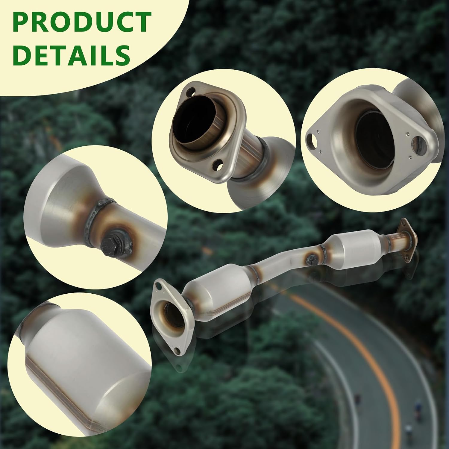 Catalytic Converter - QKVBKAU for Nissan Versa/Versa Note 1.6L L4 | Advanced Triple-Metal Technology | Perfect OEM Replacement for 16794, 644060, 0961461 | Quick Installation Design