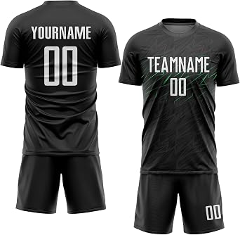 Custom Men Women Youth Soccer Jersey Personalized Boys Soccer Shirts and Shorts with Team Name Number Logo
