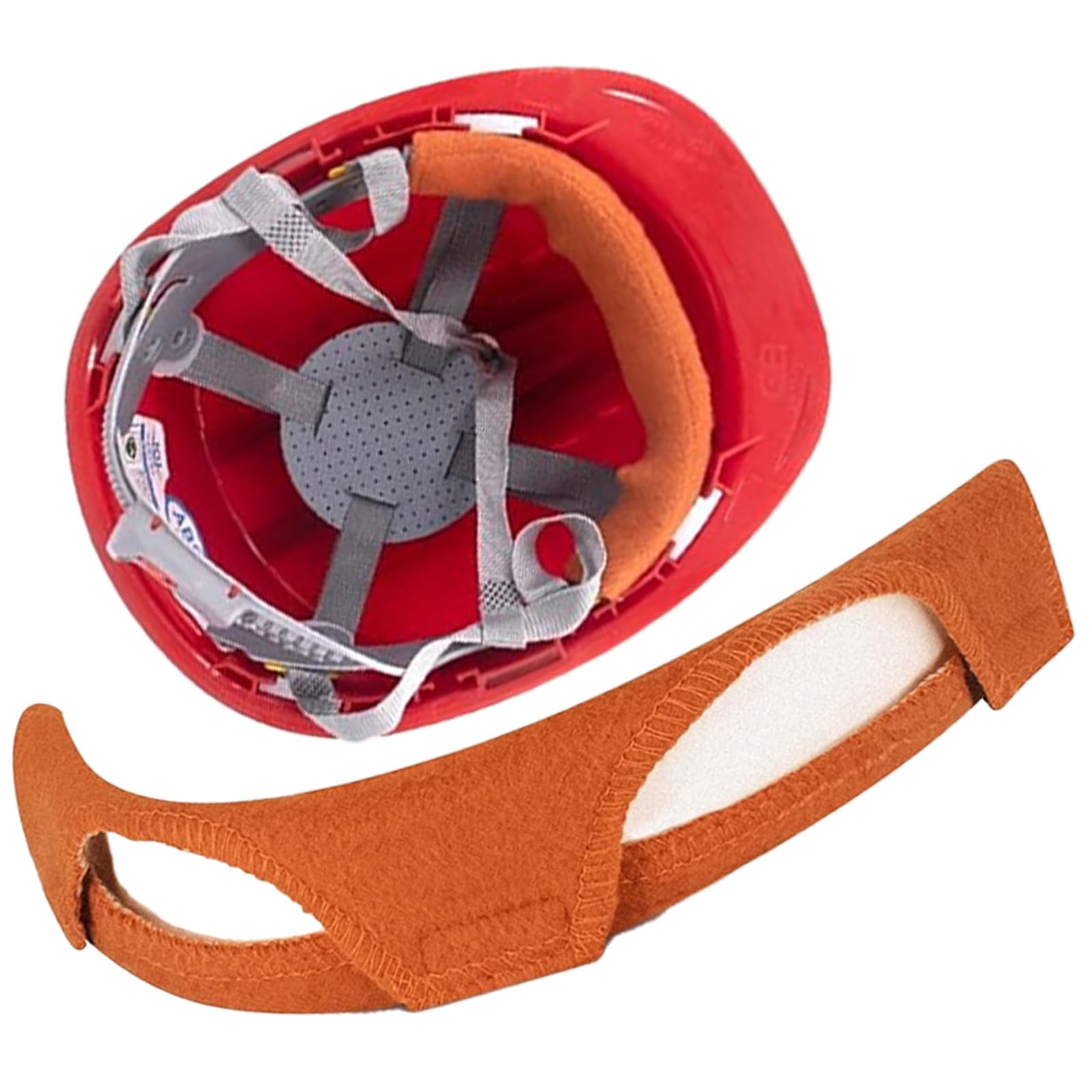 10-Pack Hard Hat Sweatbands – Reusable Cotton Liners With Hook & Loop, Air-Cushioned Sponge Pad For Welding Helmets & Construction Helmets
