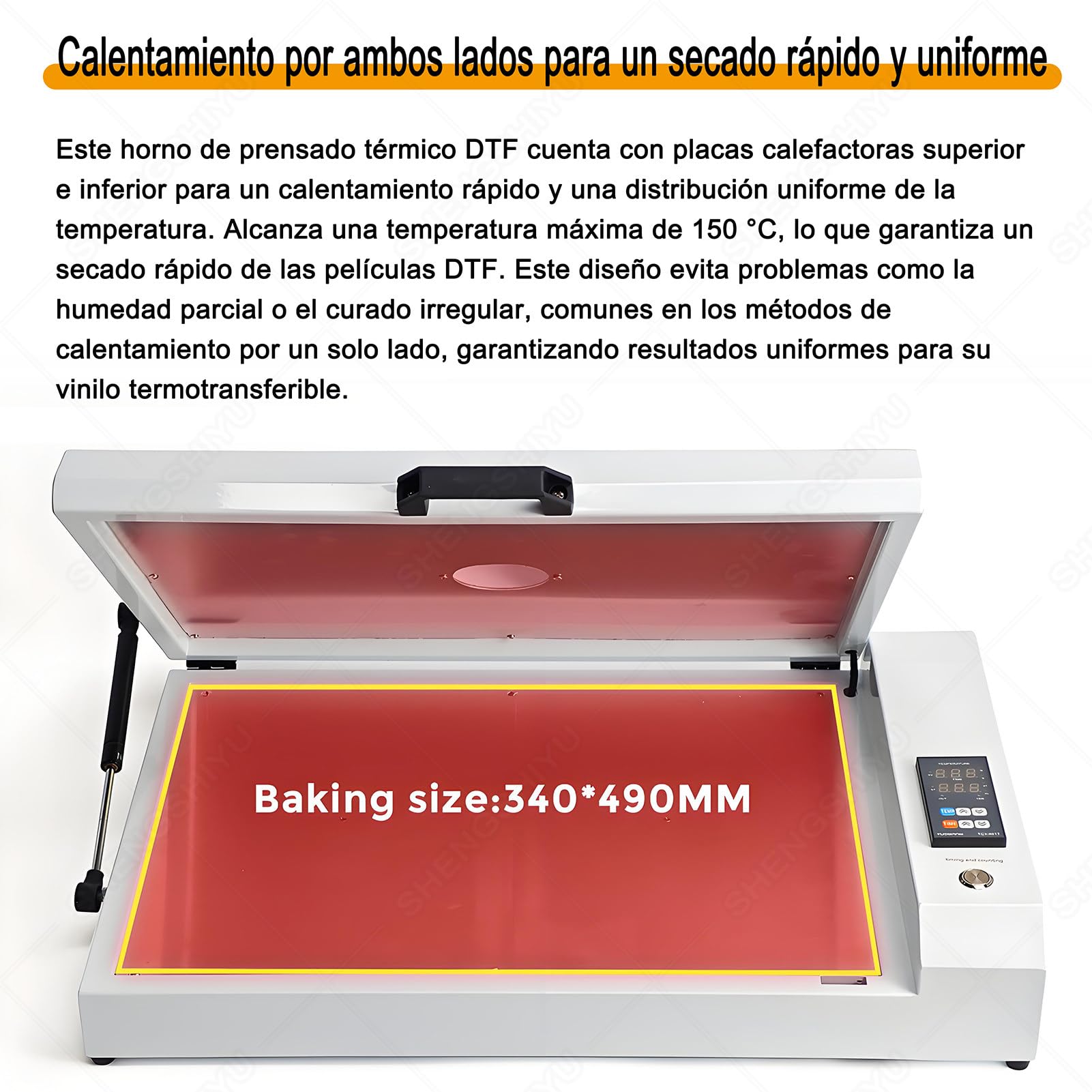 Four DTF Imprimante Le Four pour Imprimante,Convient Aux Films A3 / A3+ / A4 / A5,Plage Temp 0-150°C,700w Four de Séchage Température Et Minuterie Précises pour Ateliers & Imprimeries