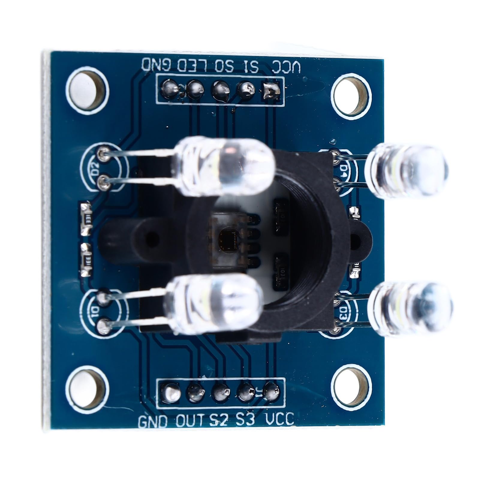 Module de Capteur de Couleur GY 31 TCS3200, Capteur de Reconnaissance des Couleurs de Haute Précision, Forte compatibilité pour des Travaux Pratiques, Application Multi-scénarios