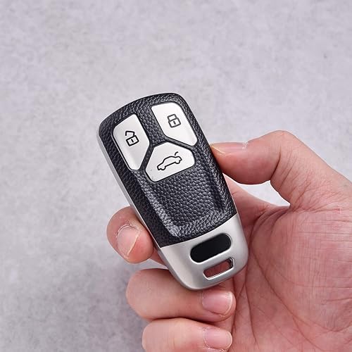 Miniatura 6 de ELOHEI Funda para llavero Audi, TPU suave de alta calidad de 360 grados, protección completa, accesorios compatibles con Audi A4 Q7 Q5 TT A3 A6 SQ5