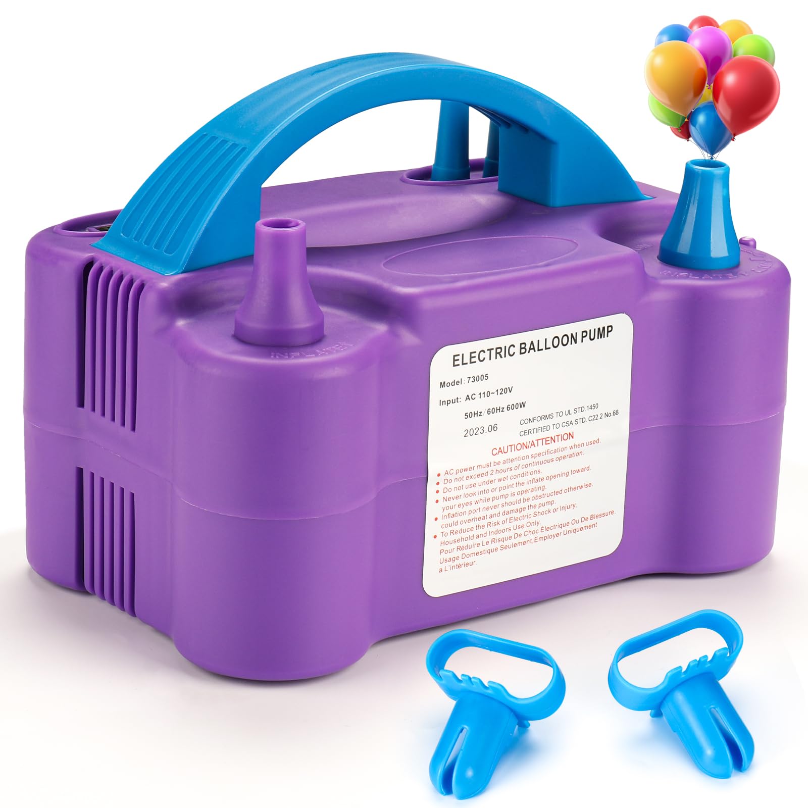 Snapklik.com : Voircoloria Balloon Pump Electric, Portable Automatic ...