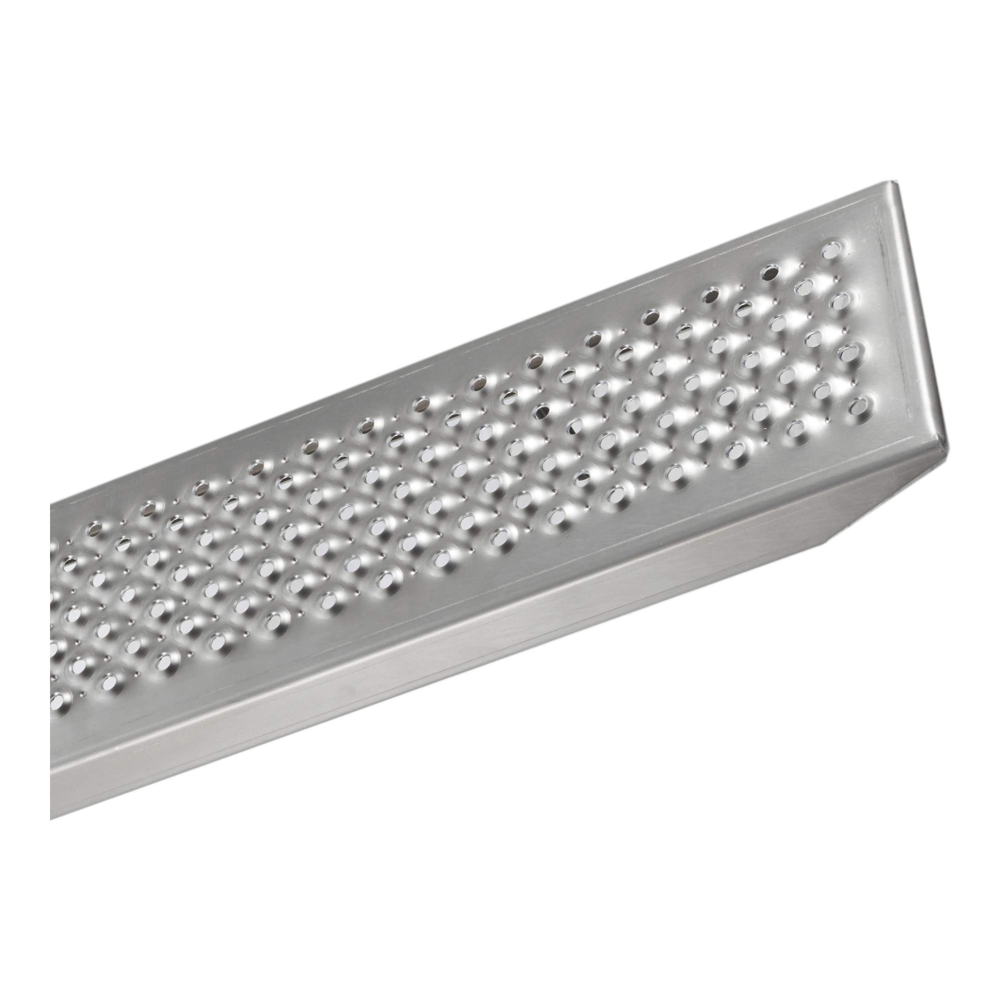STIER, Alu-Verladeschienen-Set, 2 Schienen, Gesamttragkraft 400kg, 1950x200mm, perforierte Oberfläche, 5kg