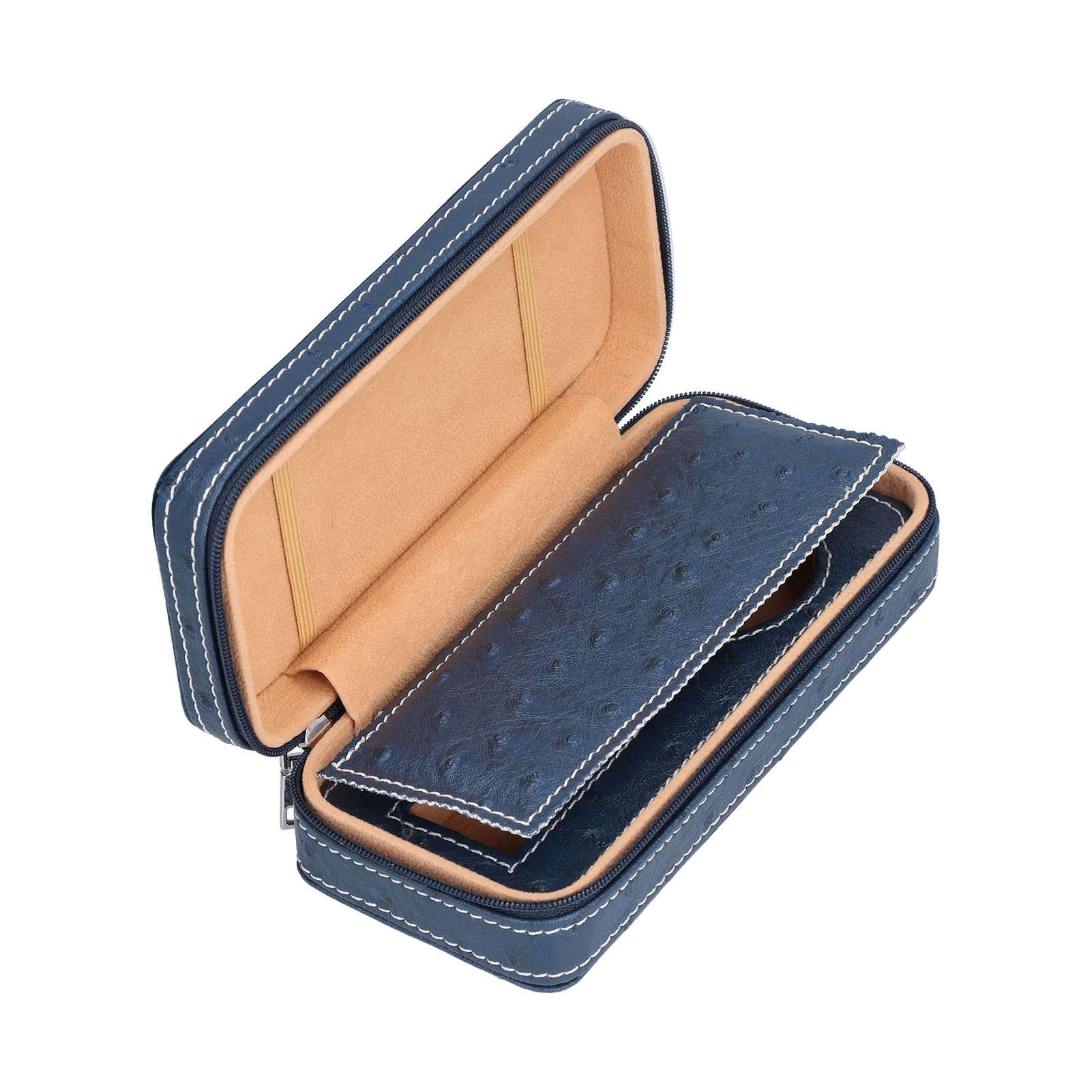 Uhrengehäuse-Halter-Organizer, für Luxusuhren, kompakte manuelle Car-Line-Handwerkskunst, integrierte Schallwandaufbewahrung, galvanisierte antike Kette, Muster PVC L
