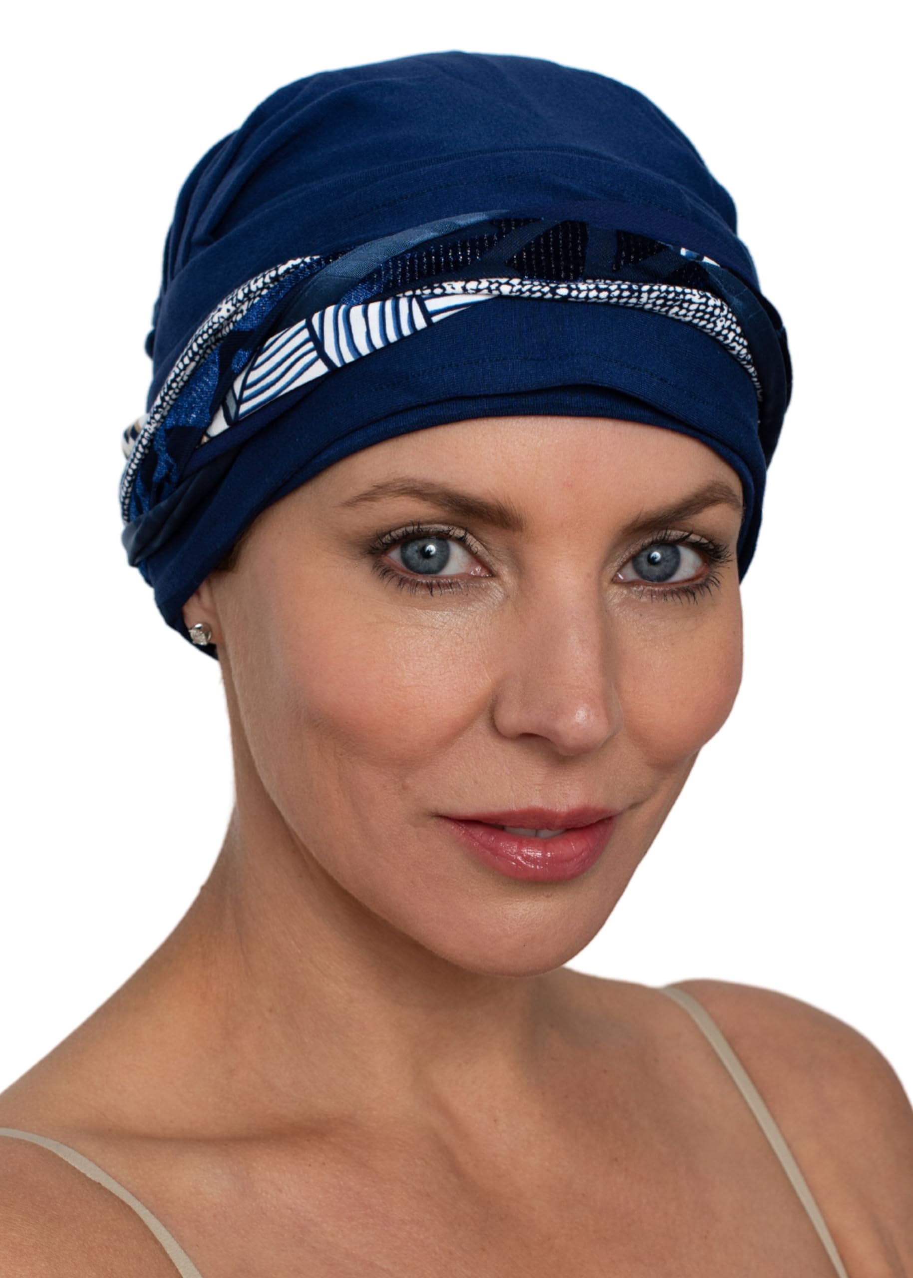 Deresina Headwear Boheme Turban de Chimio en Bambou, Bonnet Chimiothérapie pour Femme, Coiffe doux et Couvrant, Design exclusif pour Femmes Modernes