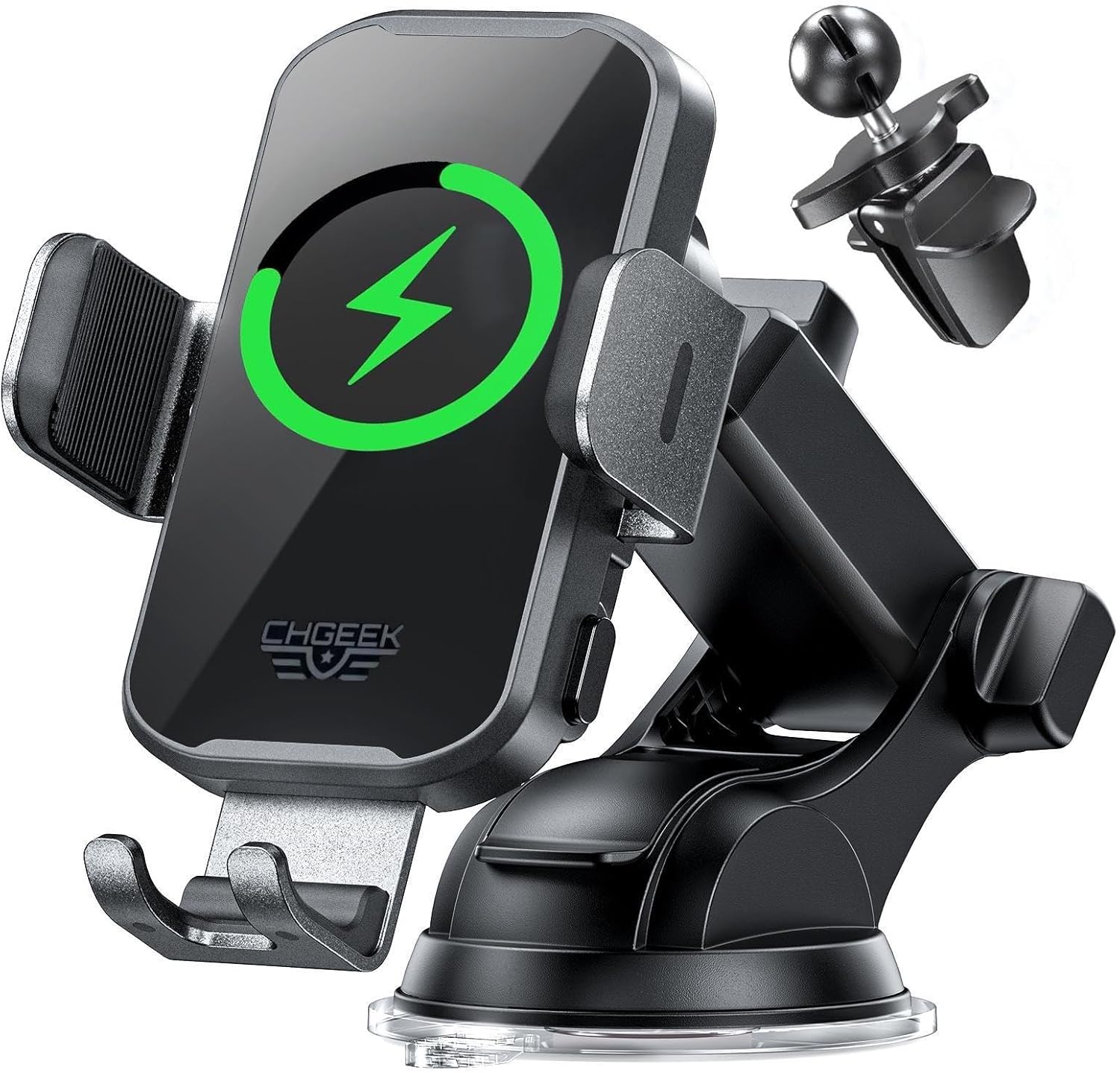 Wireless Car Charger Phone Holder Mount, 15W Fast Charging...