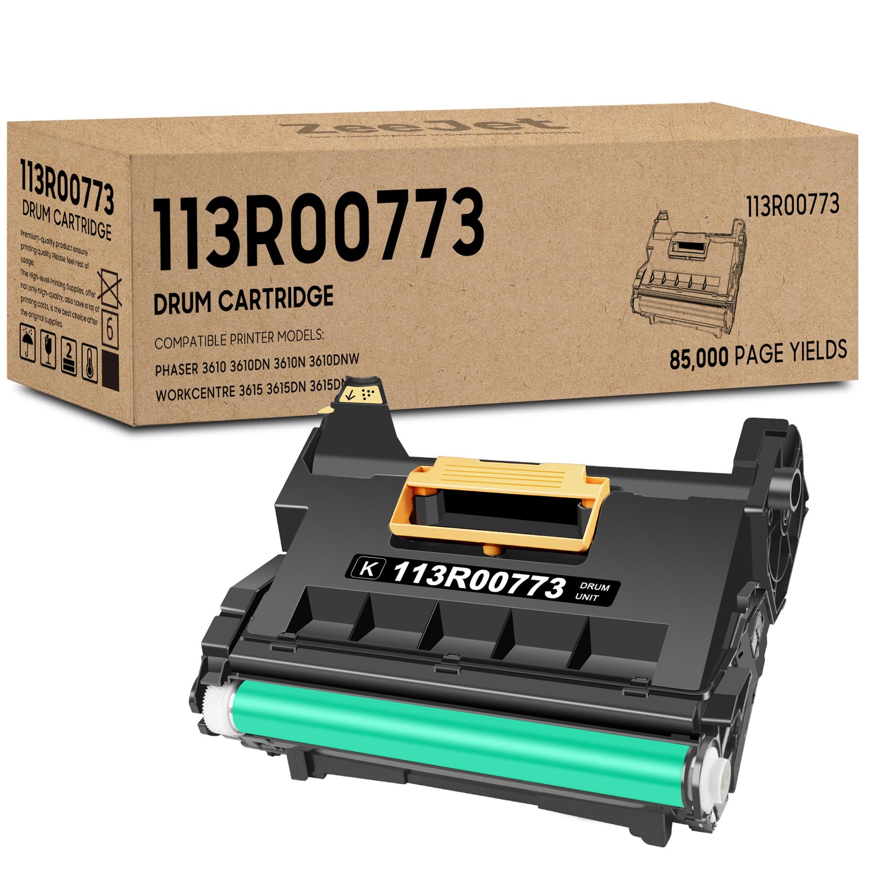 Phaser 3610 WorkCentre 3615 wkład bębnowy 113R00773 zamiennik dla Xerox Phaser 3610 3610DN 3610N 3610DNW WorkCentre 3615 3615DN 3615DNW 3655 3655i 3655S 5 x bęben do drukarki Jednostka 1-pak