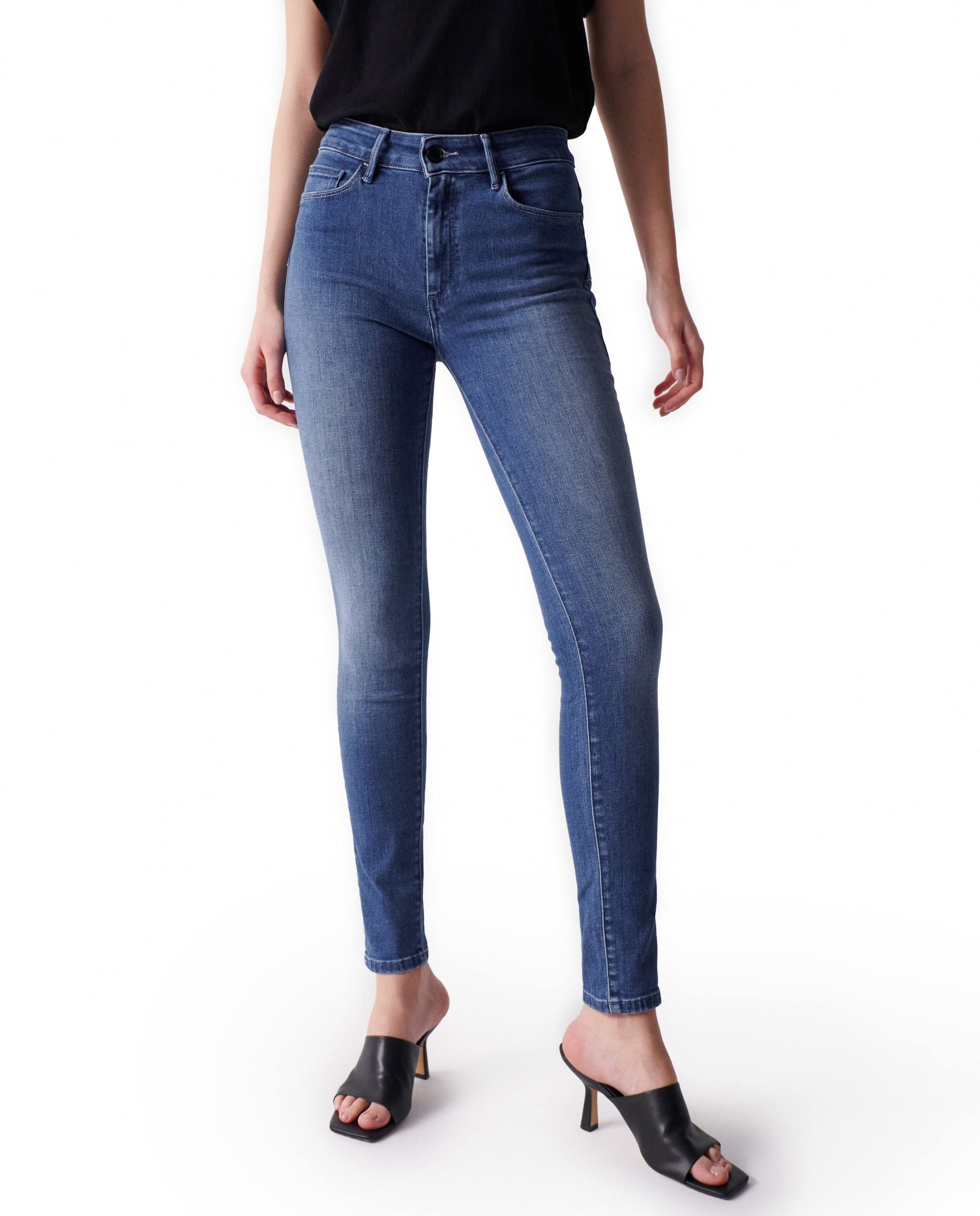 Salsa Jeans Stretch-Jeans Wonder Push Up – blue deepwater