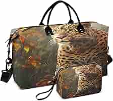 Amazon.com | Leopard Travel Duffle Bag Gym Bag, Leopard in