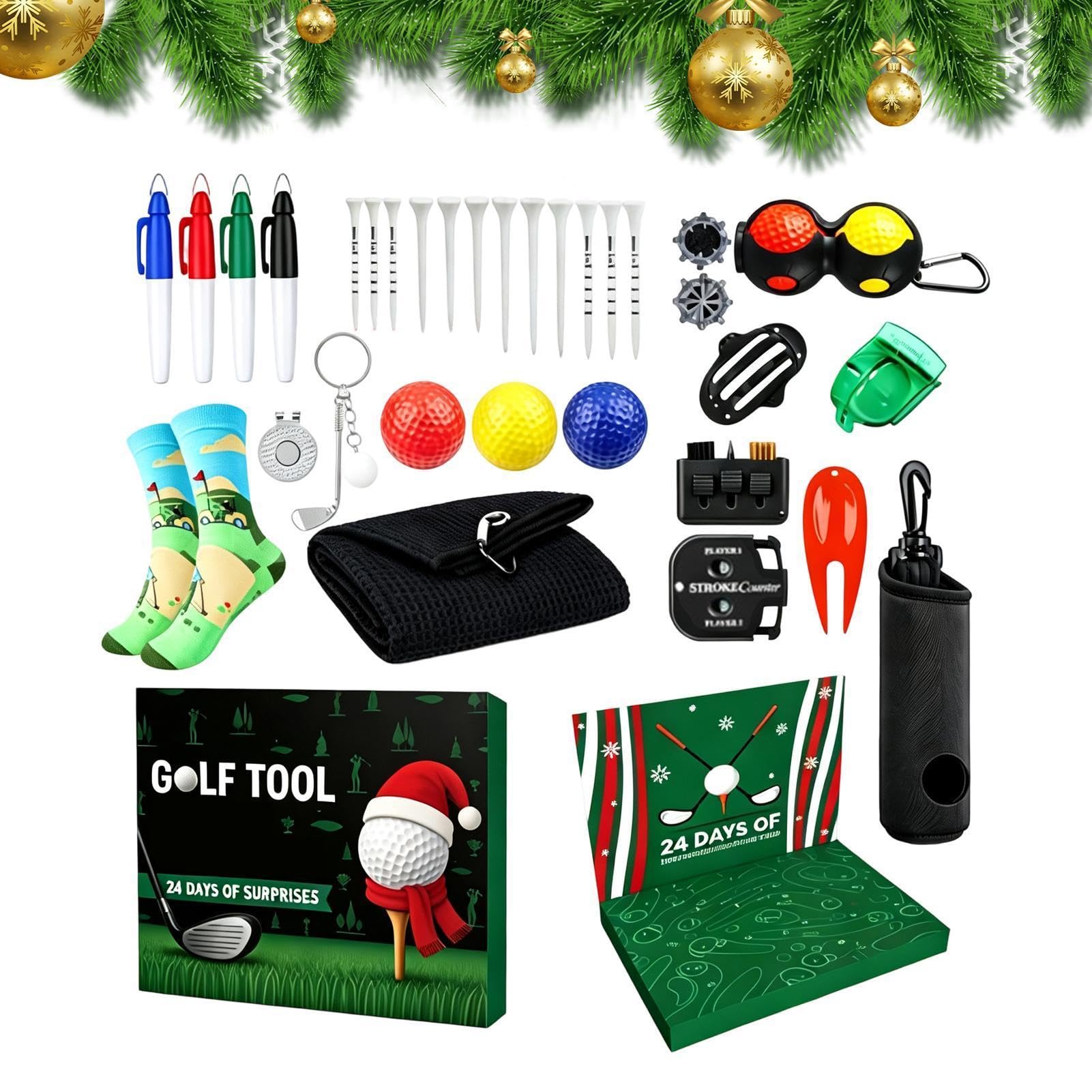 Kalendarz golfowy Adwent 2026,Kalendarz Adwentowy 2026 24-dniowe odliczanie