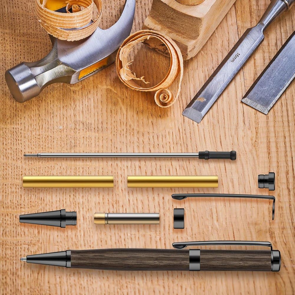 Set di 20 penne a sfera da 7 mm, con ricariche, set di penne a sfera rotanti, per insegnanti di rame fai da te, studenti C