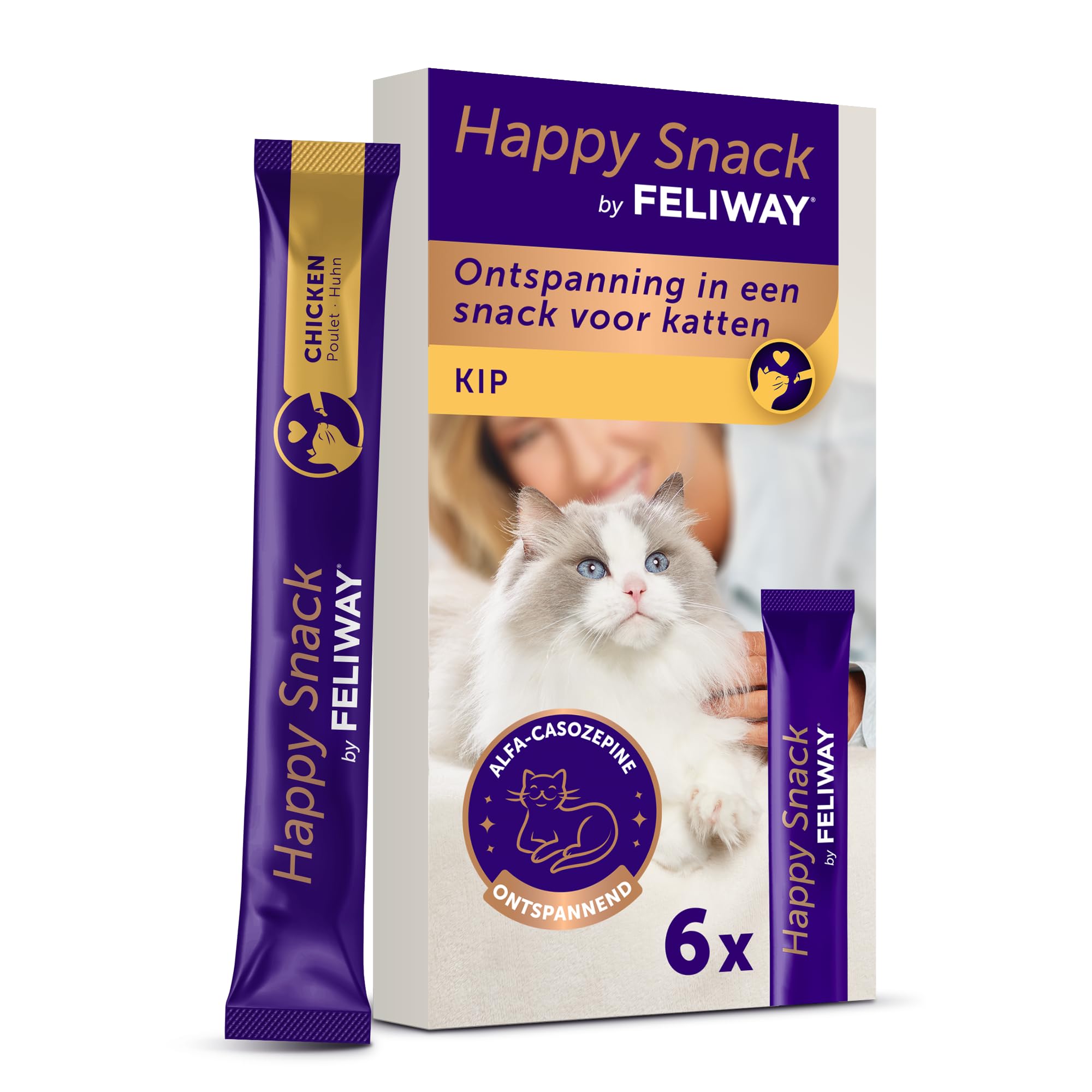 FELIWAY Happy Snack 6 x 15g Cat Calming Snack