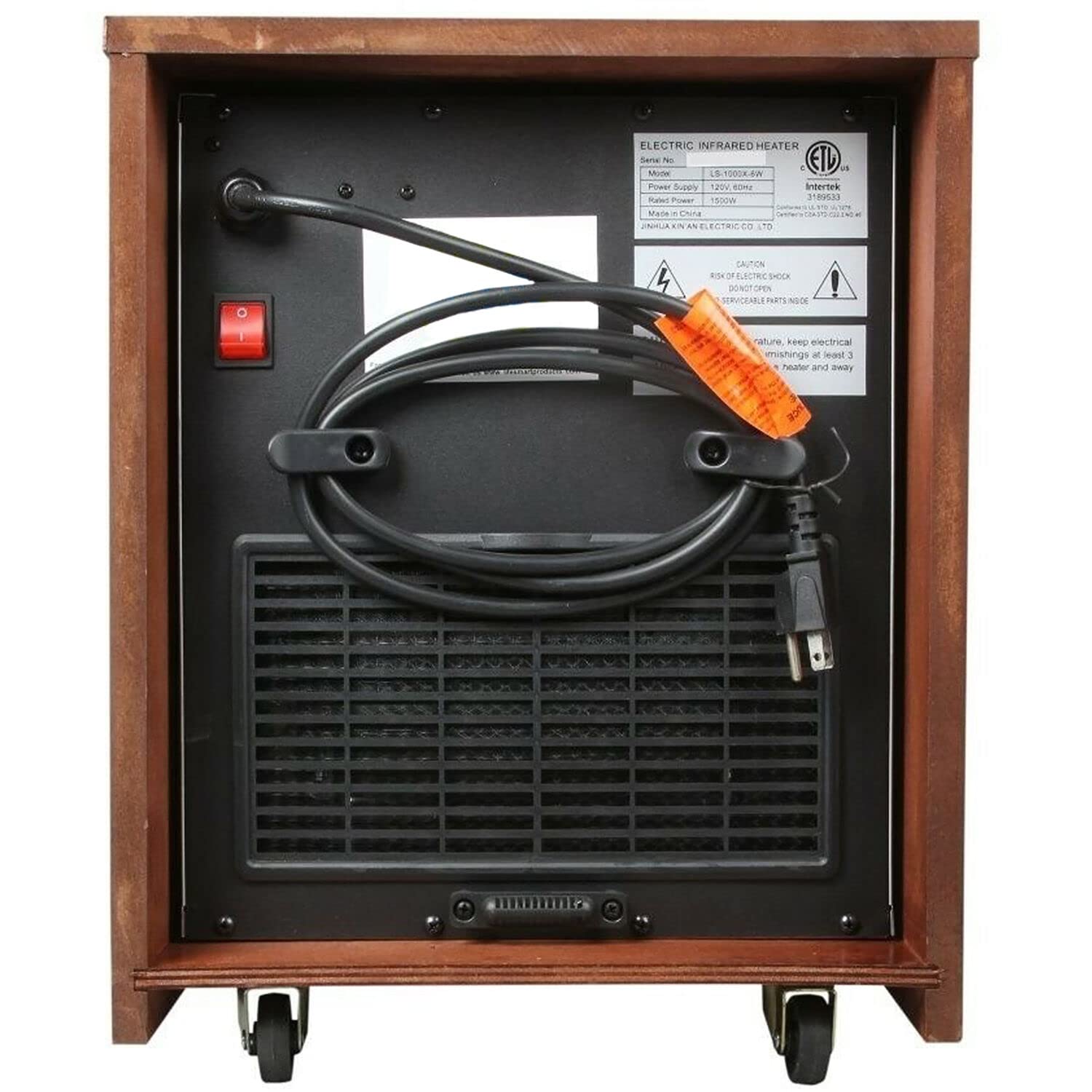 Amazon.com: LIFE SMART LifeSmart 6 Element Quartz w/Wood Cabinet and Remote  Large Room Infrared Heater, Brown : Tools u0026 Home Improvement