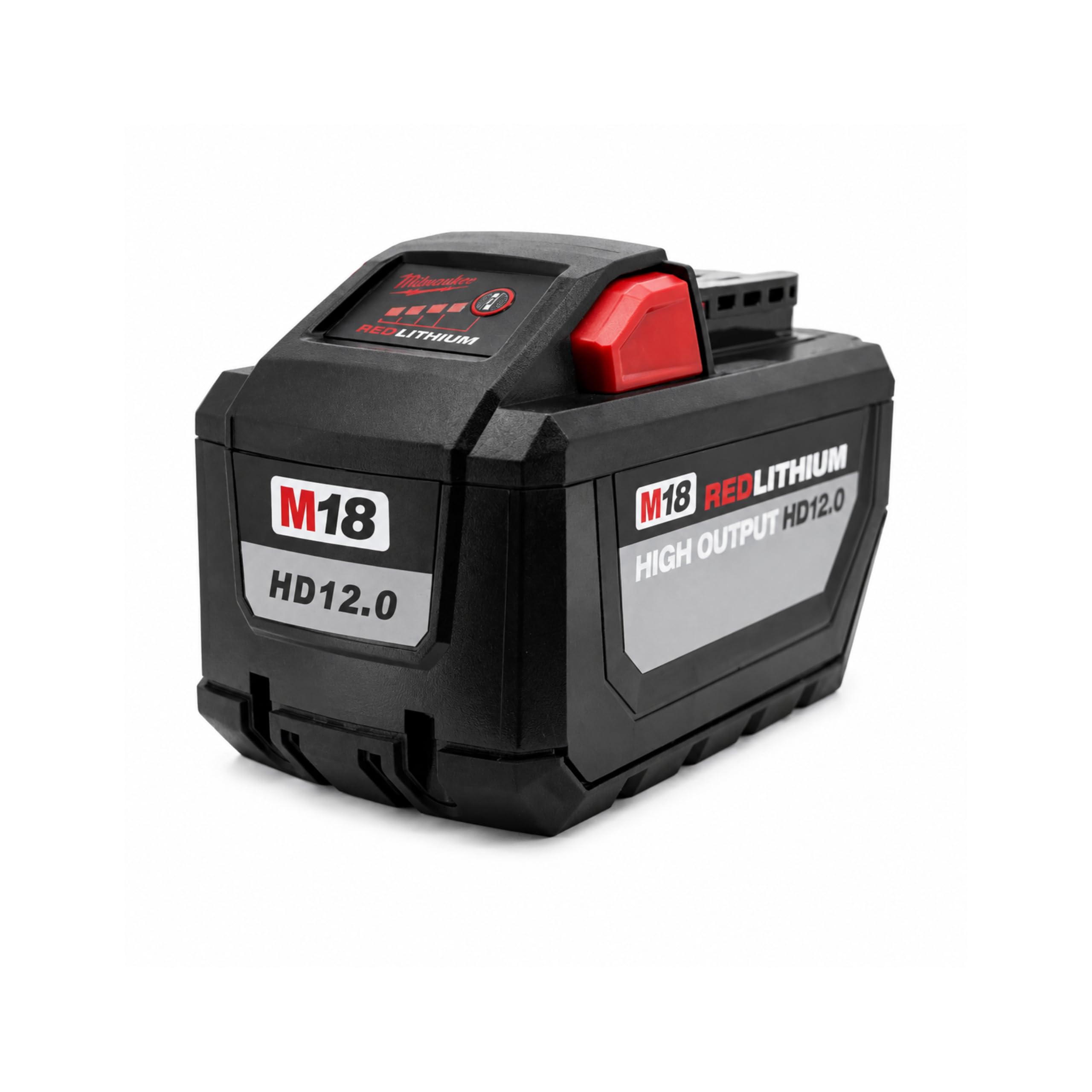Batería de repuesto de 18 V 12,0 Ah de alto rendimiento compatible con Milwaukee M18 – 216 Wh Li-Ion con LED