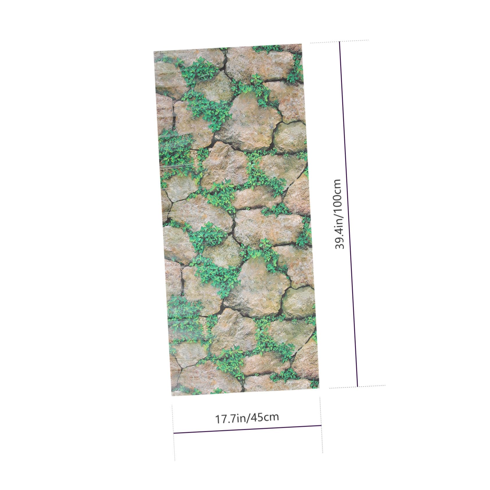 Reptilien Terrarium Aufkleber mit Felsenmuster Sicher und Leicht Entfernbar aus Papier Kreative Landschaftsdekoration für Aquarium und Reptilienkasten