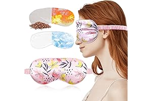 Cooling Eye Mask: Silky, Cooling Sleep Mask with Gel Pack for Puffy...
