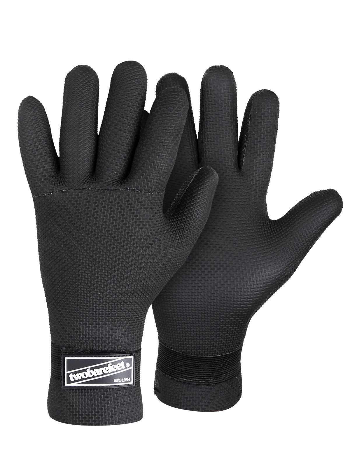 Two Bare Feet Adults 3mm / 5mm Mesh Neoprene Wetsuit Gloves - Surf, Kayak, Diving, Watersports Waffle Mesh Neoprene (XXL, 3mm(Waffle Mesh Neoprene))