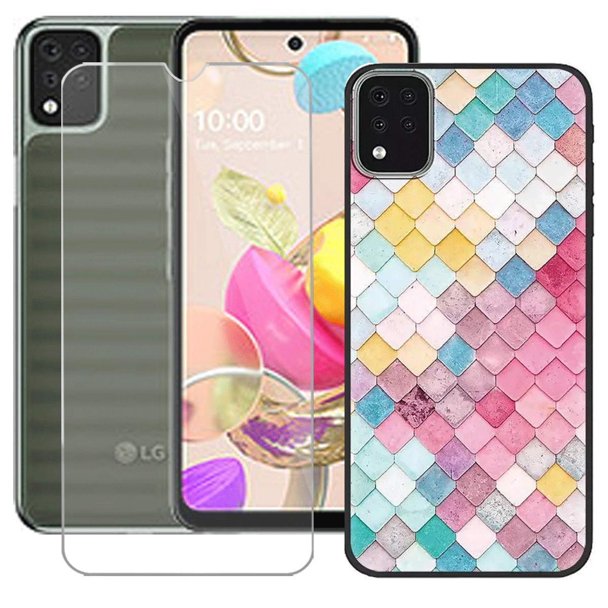 HHUAN Coque Noir Pour SFR Altice S43, Cover Souple Silicone Antichoc TPU Housse Etui Bumper Case