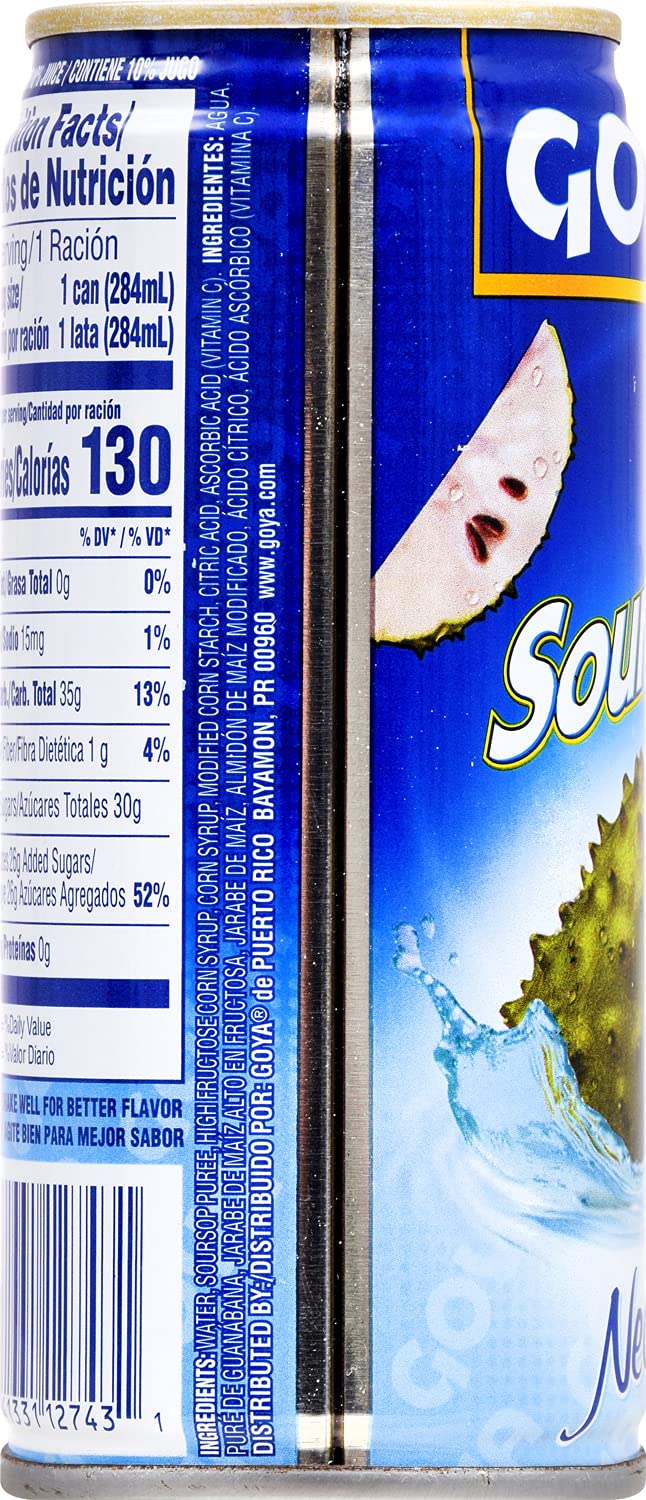 Goya Foods Guanabana Soursop Nectar, 9.6 Fl Oz (Pack of 24)