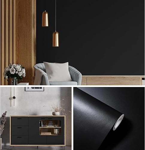 Papel tapiz verde para despegar y pegar, color sólido, papel de contacto verde de 17.7 x 118.1 pulgadas, papel tapiz de vinilo autoadhesivo para