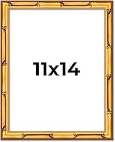 Vista 217 de Poster Palooza Marco de madera maciza de bambú dorado de 12 x 8 pulgadas con acrílico UV, respaldo de tablero de espuma y accesorios para colgar