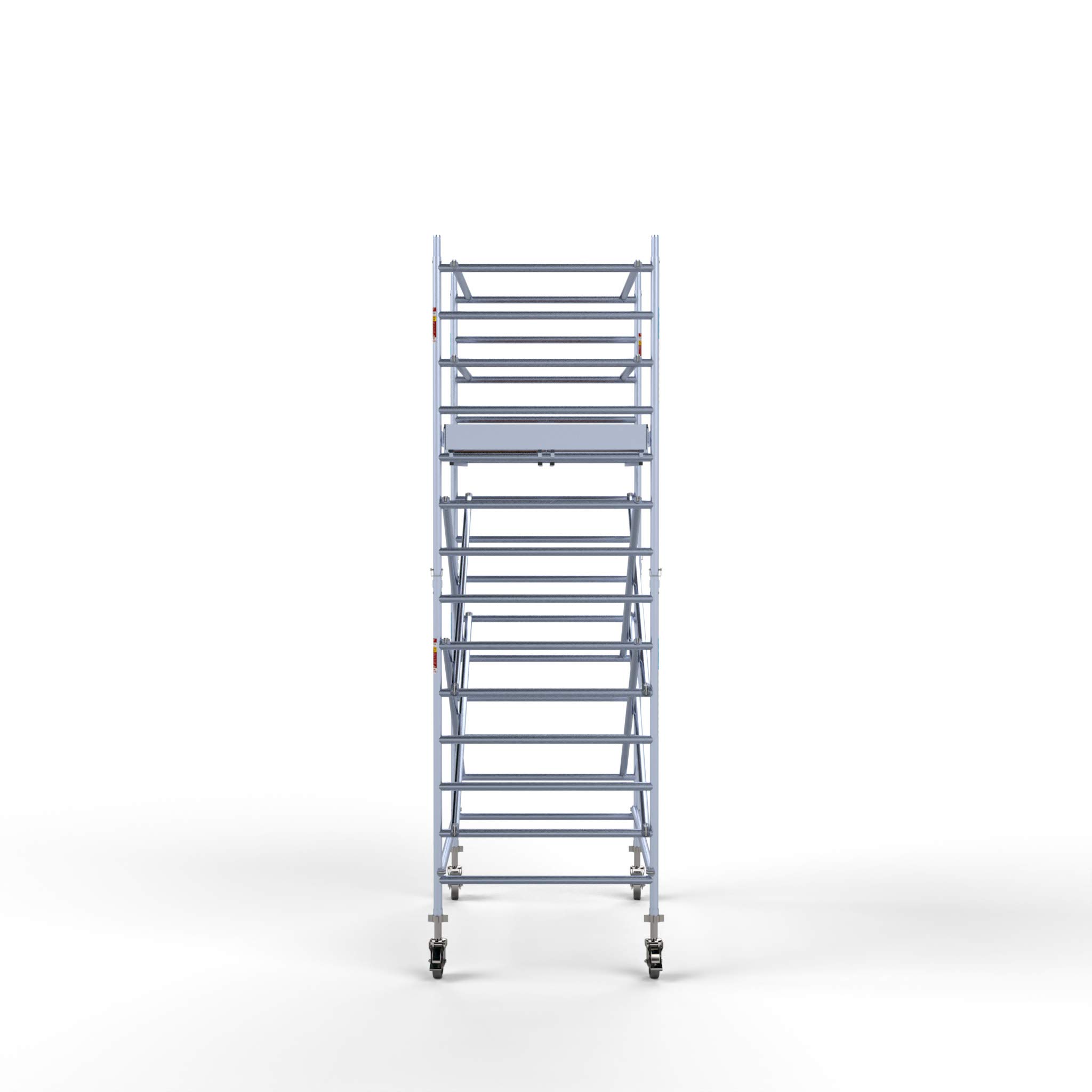 PRO-L 250 Aluminium-Rollgerüst 5m Arbeitshöhe, freistehender Aufbau (5,30 m Arbeitshöhe)