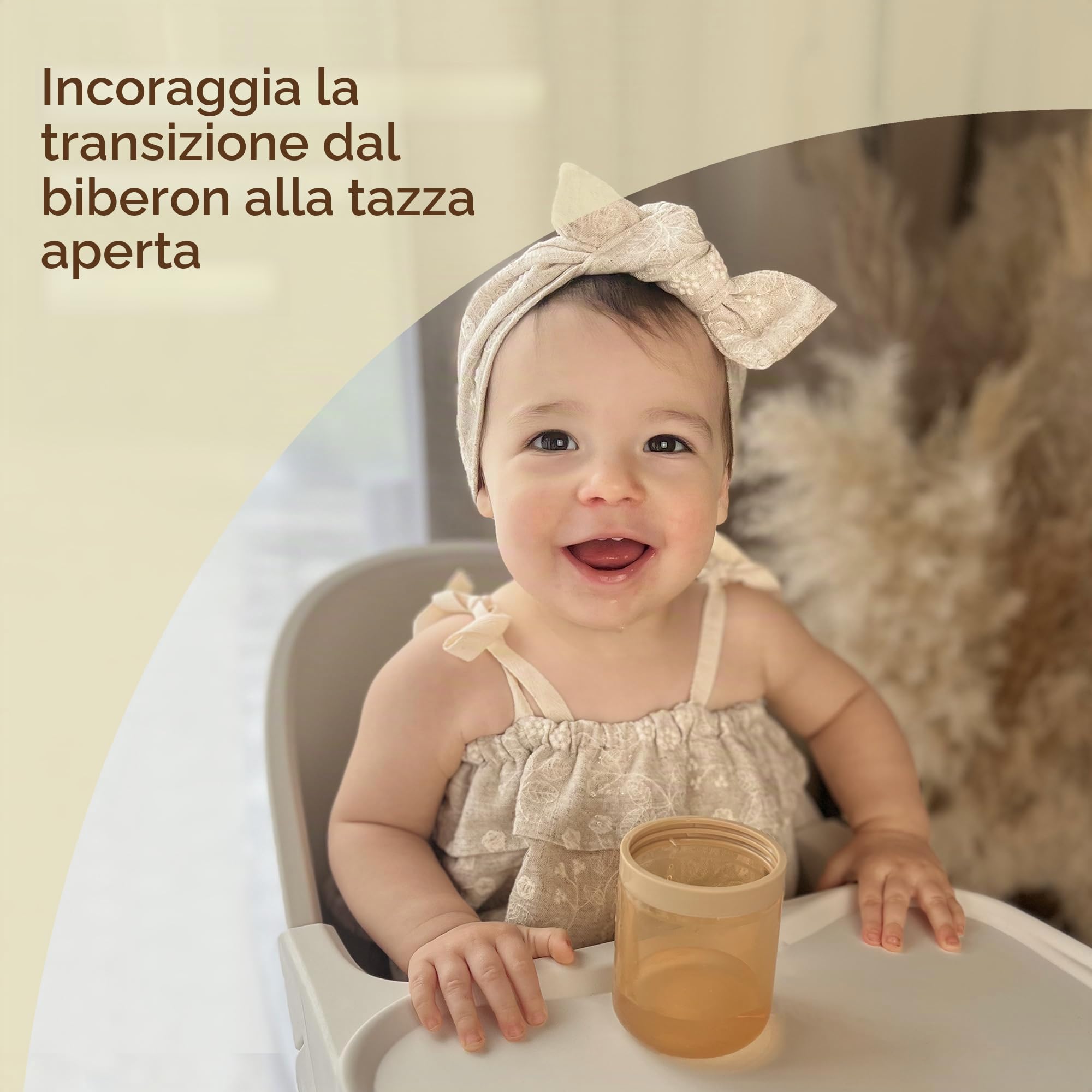 Moonkie Borraccia con Cannuccia, Bicchiere Antigoccia Bambini Silicone, Bicchiere con Cannuccia, Tazza con Cannuccia senza BPA, per Lavastoviglie, 6 Mesi+, 5oz(Blush)