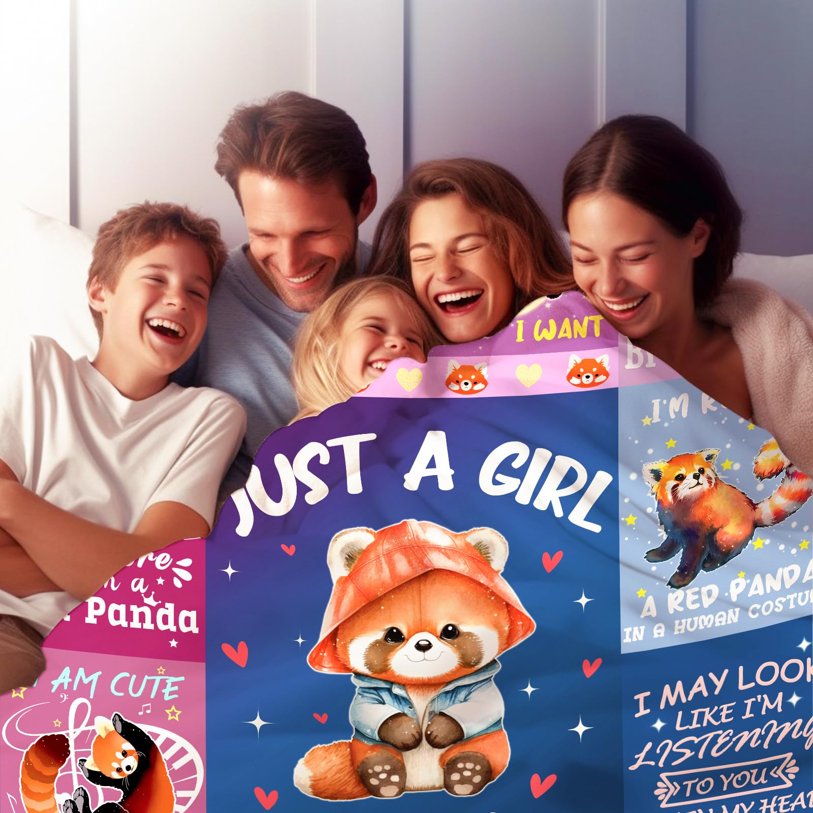 Superweiche Red Panda Überwurfdecke – Kuscheliger Flanell, Warm & Leicht, Ideal Für Couch, Bett & Reisen
