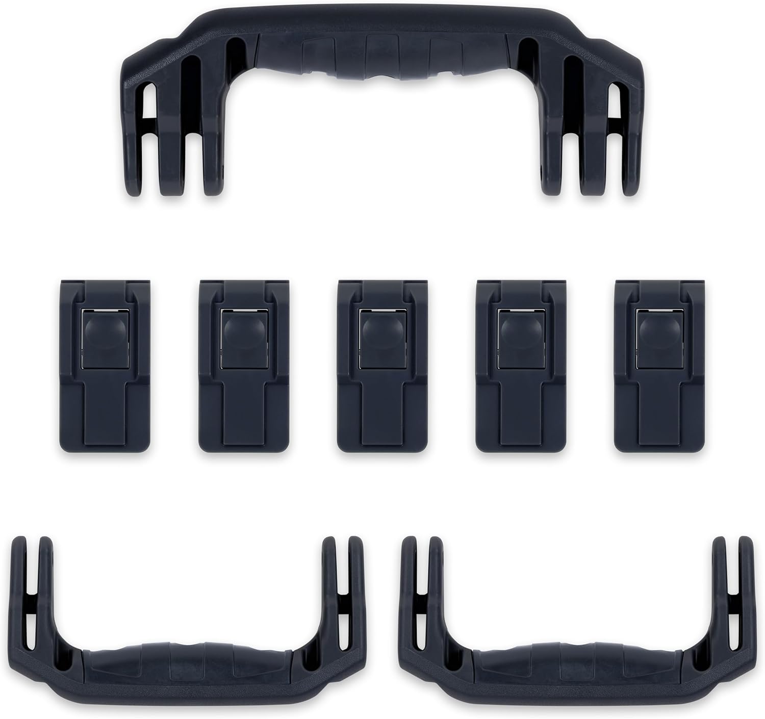 Pelican 1615 Replacement Handle & Latch Set by ColorCase - Lime Green Handles & Push Button Latches Latches