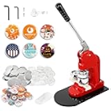 BEAMNOVA Button Maker Machine DIY Round Pin Maker Kit, 37mm / 1.46 in (About 1-1/2 Inch) Badge Press Machine with 1000 Button Parts Supplies